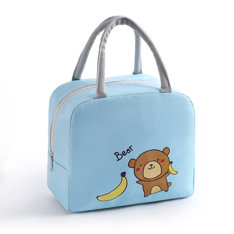 1PCS Portable Waterproof Insulated Canvas Cooler Bag