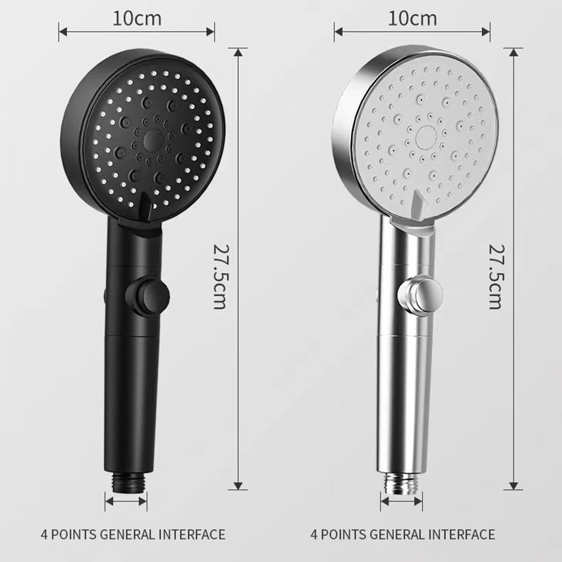Adjustable High-Pressure Water Saving Shower Head