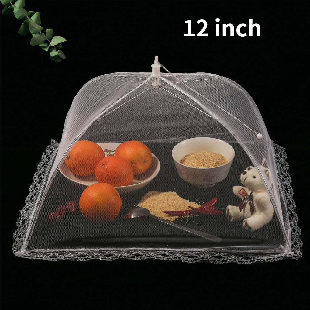 1PC Portable Umbrella Style Food Cover Anti Mosquito Meal Cover Lace Table Home Using Food Cover Kitchen Gadgets Cooking Tools