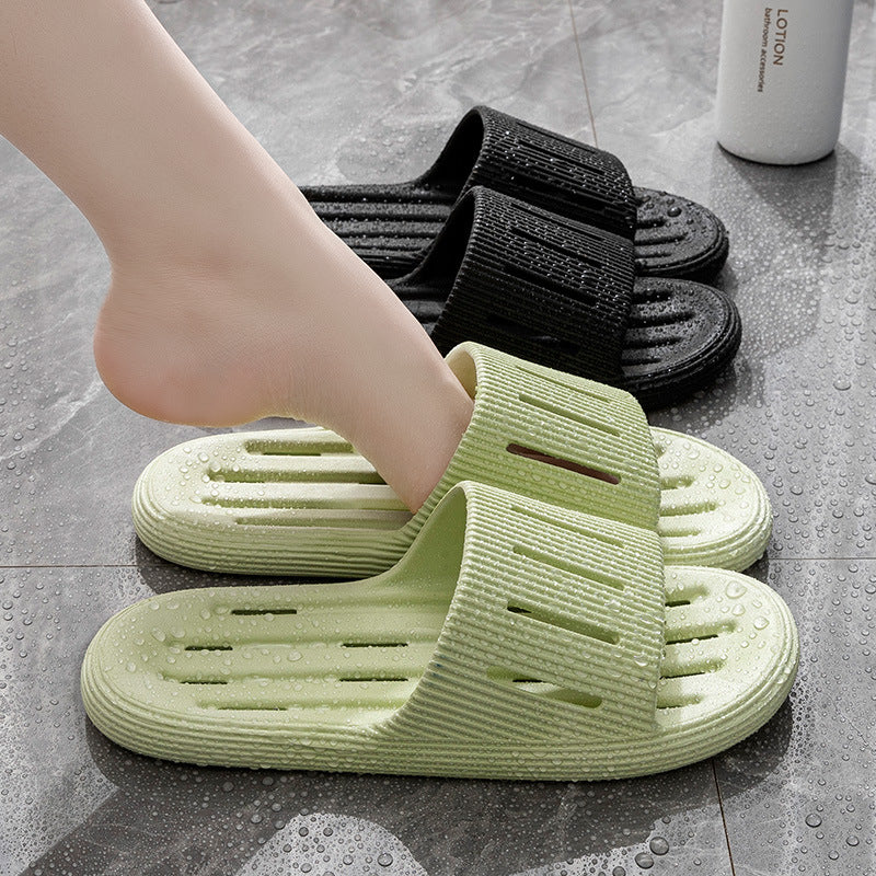 Summer Home Slippers With Hollow Sole Design Non-slip Floor Bathroom Slipper For Women Men's House Shoes - Chilazexpress Ltd