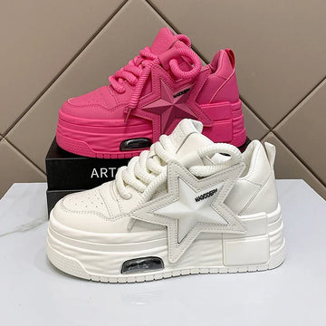 Lightweight Fashion All-match Casual White Shoes For Women Platform Board Shoes - Chilazexpress Ltd
