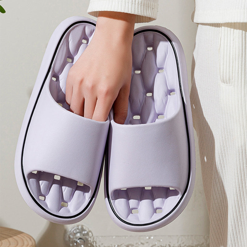 Non-slip Design Bathroom Slippers Home Summer Thick Sole Floor Bedroom House Shoes For Women Men - Chilazexpress Ltd