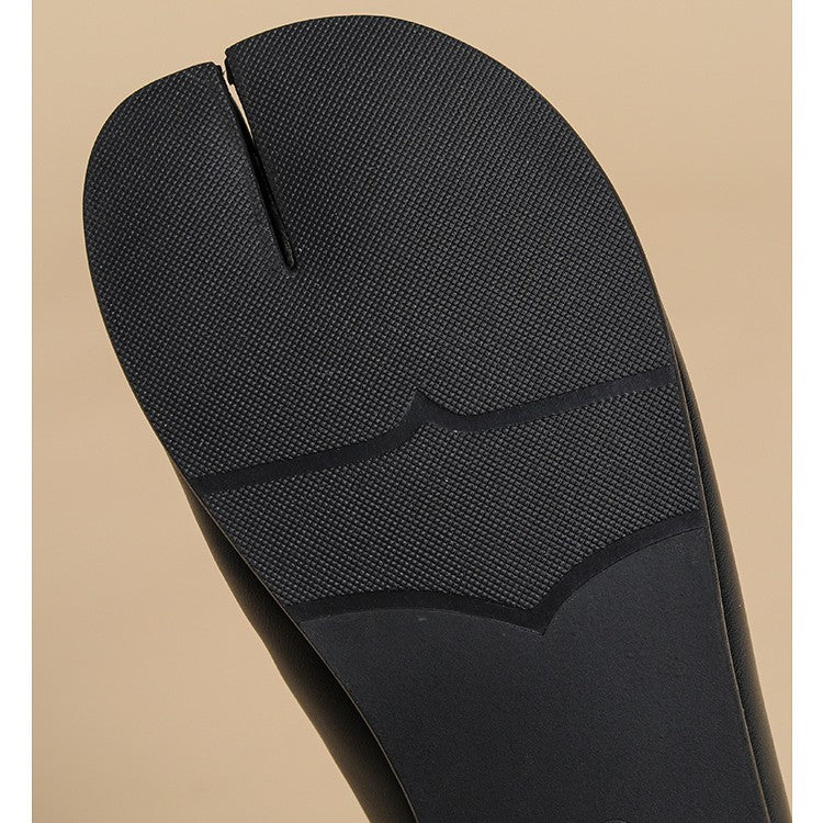 Vegetable Tanned Sheepskin Split Toe Shoes For Women - Chilazexpress Ltd