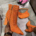 Heeled Boots For Women Fashion Pionted Toe Shoes - Chilazexpress Ltd