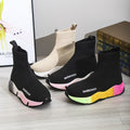 Black Sock Boots For Women Platform Shoes - Chilazexpress Ltd