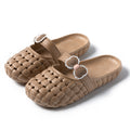 Baotou Slippers With Bow Braid Design Fashion Summer Beach Shoes Cute Dormitory Home Slippers For Women Students - Chilazexpress Ltd