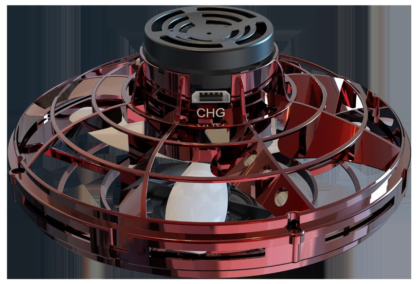 Mini Fingertip Gyro Interactive Decompression Toy Drone LED UFO Type Flying Helicopter Spinner Toy Kids - Chilazexpress Ltd