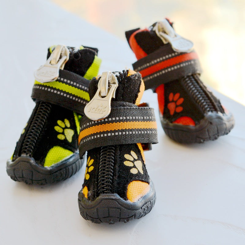 Medium And Large Dogs Printed Suede Cotton Shoes - Chilazexpress Ltd