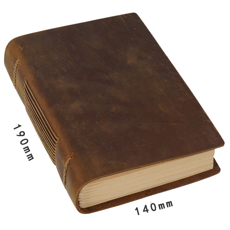 Original Handmade Sketchbook Cowhide Notebook Retro Leather Notebook Creative Notebook Diary