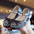 Leather Shoes Soft Sole Aisha Princess Shoes Children Crystal Shoes Flashing Baby Shoes - Chilazexpress Ltd