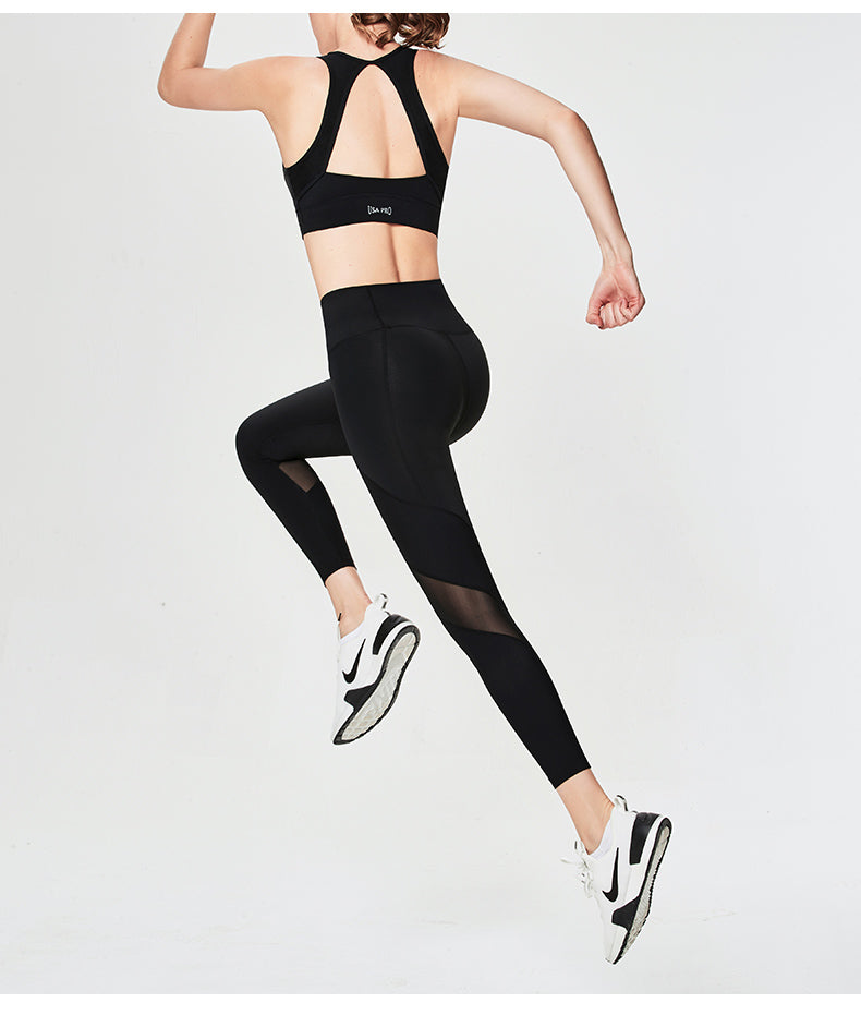 High-intensity Large Size Sports Underwear Women Shockproof Running Gather Bra Vest Yoga