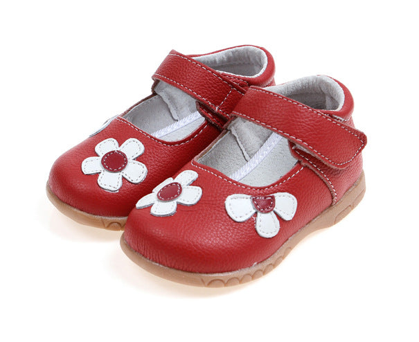 Leather Shoes Korean Princess Shoes Single Shoes Cowhide Children'S Shoes Baby Shoes - Chilazexpress Ltd