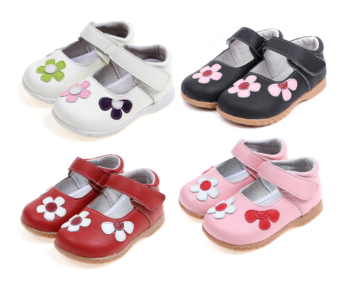 Leather Shoes Korean Princess Shoes Single Shoes Cowhide Children'S Shoes Baby Shoes - Chilazexpress Ltd