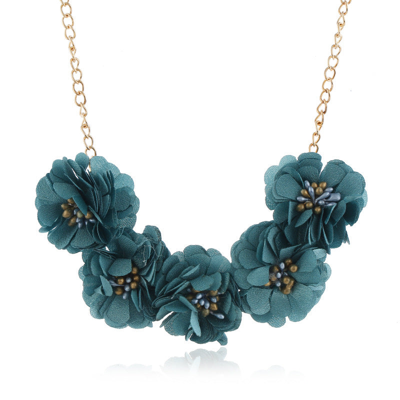 Temperament Fabric Flower Necklace Women's Clothing Accessories - Chilazexpress Ltd
