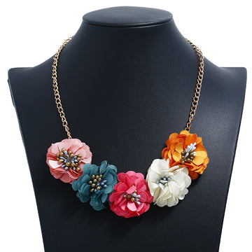 Temperament Fabric Flower Necklace Women's Clothing Accessories - Chilazexpress Ltd
