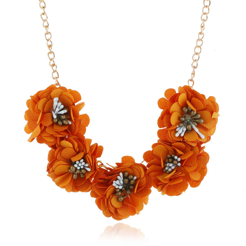 Temperament Fabric Flower Necklace Women's Clothing Accessories - Chilazexpress Ltd