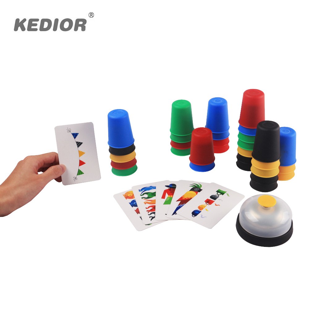 2-6 Players Family Board Game Speed Cups Stacking Game Card Games Funny Party Challenge Quick Cups Indoor Game For Kids Gift - Chilazexpress Ltd
