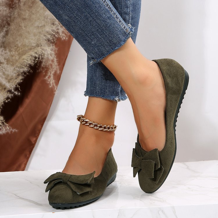 Fashion Bowknot Flats Shoes Casual Round Toe Loafers Cozy Shoes For Women - Chilazexpress Ltd