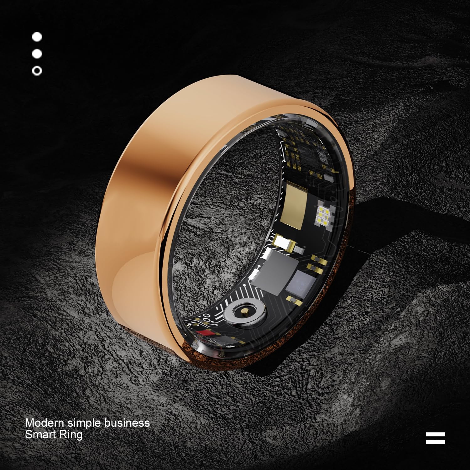 Smart Ring Health Tracker - Fitness Sleep Heart Rate Blood Oxygen Tracker Smart Ring For Men And Women,IP68 Waterproof Level Bluetooth Fitness Tracker Rings Family Care - Chilazexpress Ltd