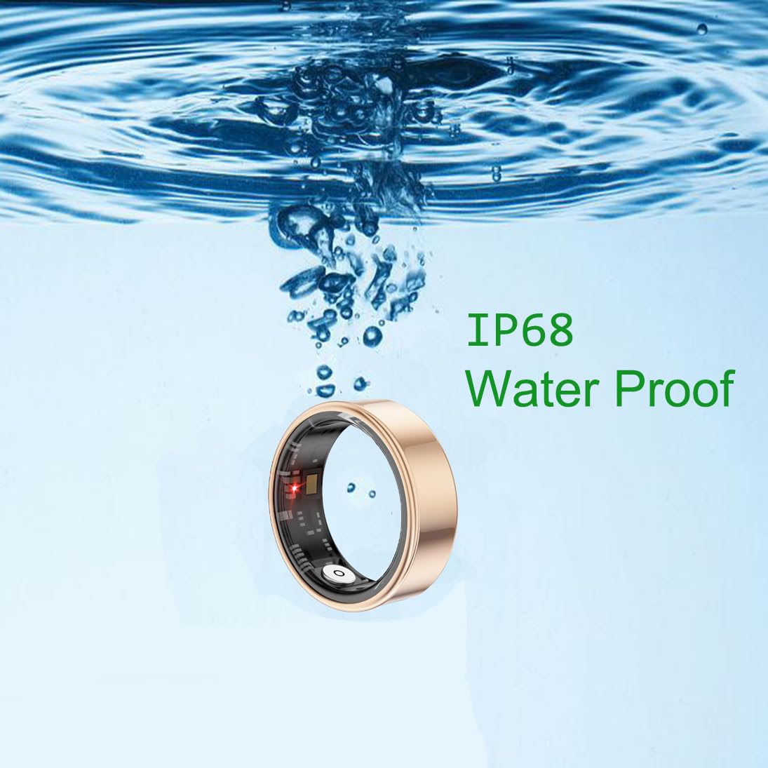 Smart Ring Health Tracker - Fitness Sleep Heart Rate Blood Oxygen Tracker Smart Ring For Men And Women,IP68 Waterproof Level Bluetooth Fitness Tracker Rings Family Care - Chilazexpress Ltd