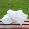 New Versatile Breathable White Shoes For Women Inner Height Increasing Casual Shoes - Chilazexpress Ltd