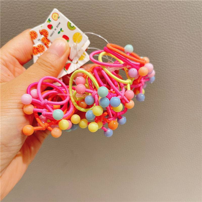 Baby Red Bead Hair Tie