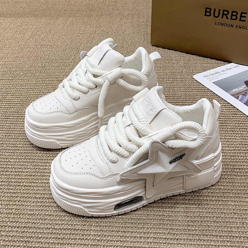 Lightweight Fashion All-match Casual White Shoes For Women Platform Board Shoes - Chilazexpress Ltd
