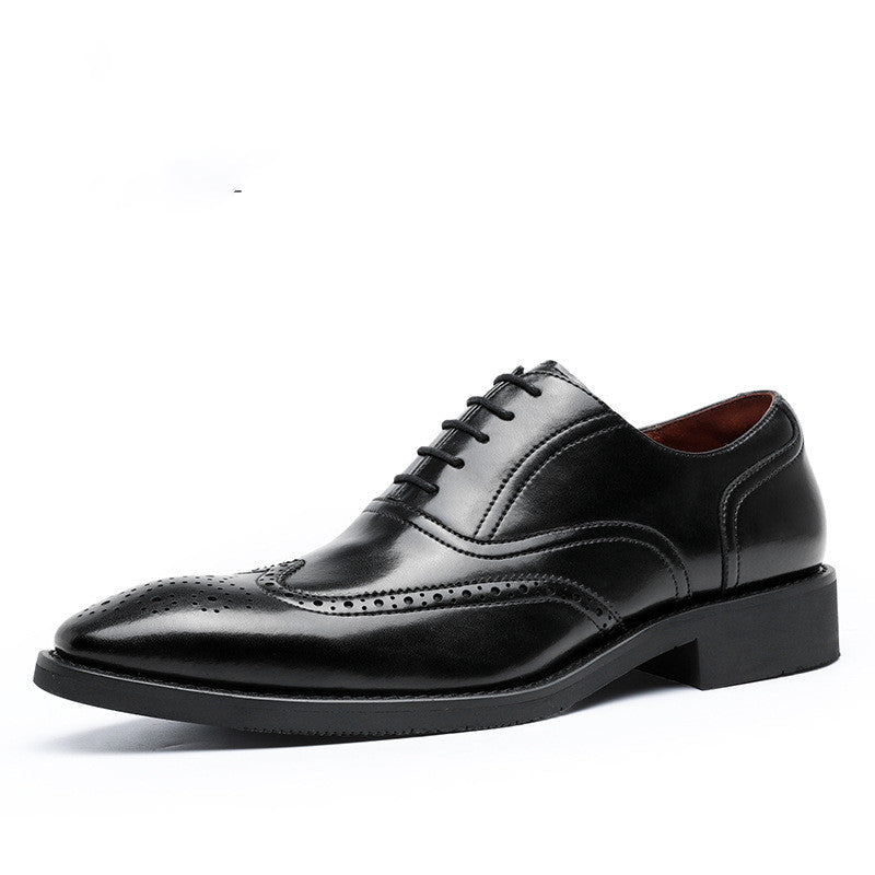 Men's Leather Shoes Shoes Rubber Sole Leather Shoes Oxford Shoes - Chilazexpress Ltd