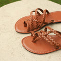 Summer Clip-toe Woven Sandals INS Fashion Beach Flat Slides Slippers Outdoor Roman Shoes For Women - Chilazexpress Ltd