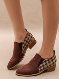 Retro Color-Block Slip-On Shoes For Women - Chilazexpress Ltd
