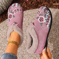 Flat Bottom Embroidery Cotton Shoes For Women - Chilazexpress Ltd