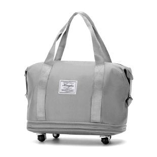 New Universal Wheel Travel Bag With Double-layer Dry And Wet Separation Fitness Yoga Shoulser Bags Sports Fitness Large Capacity Handbag Women