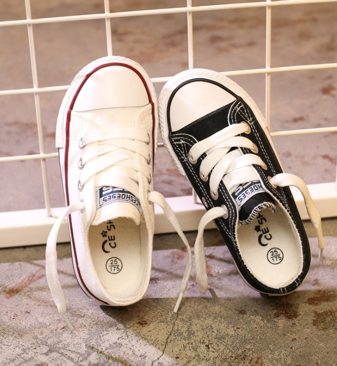 Canvas Shoes Non-slip Casual Shoes Student Parent-child Shoes New Baby Shoes White Shoes - Chilazexpress Ltd