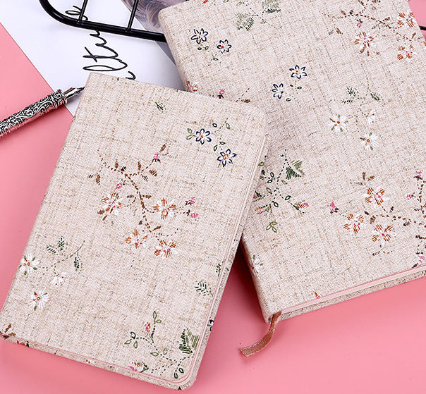 Fabric notebook and notebook