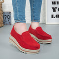 Thick-soled Flat Shoes Anti-slip Suede Height Increasing Shoes For Women - Chilazexpress Ltd