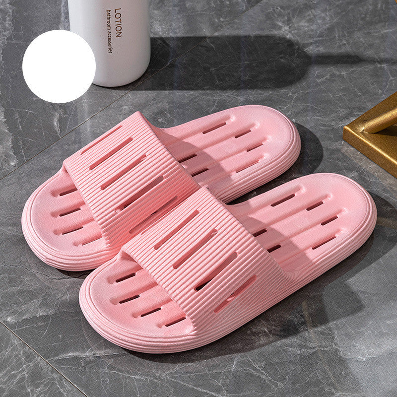 Summer Home Slippers With Hollow Sole Design Non-slip Floor Bathroom Slipper For Women Men's House Shoes - Chilazexpress Ltd