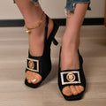 New Square Toe Sandals Fish Mouth High Heel Shoes Summer Fashion Sexy Dopamine-style Sandals For Women - Chilazexpress Ltd