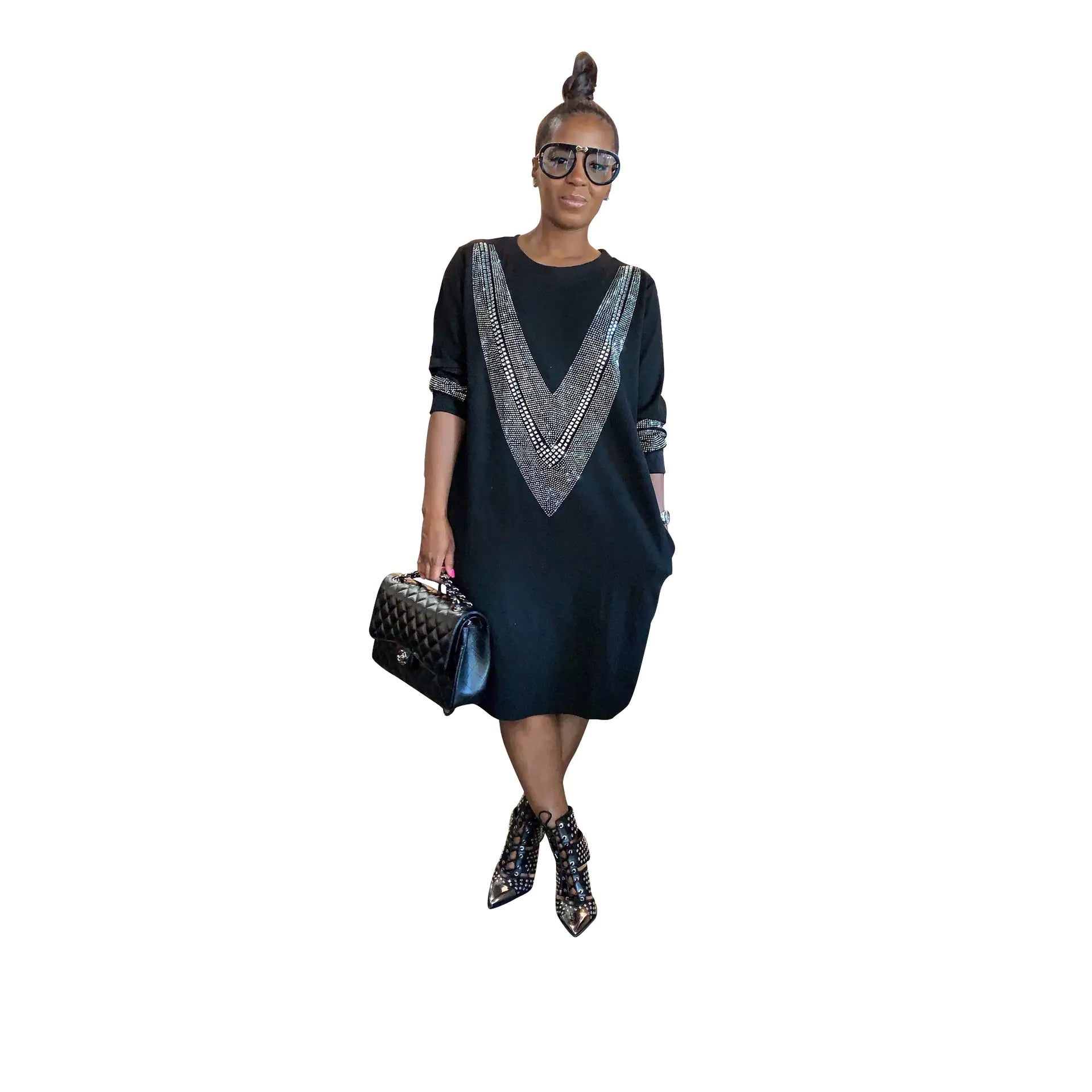 YZ1224 Women's Casual Loose Dress for Fall/Winter - Chilazexpress Ltd