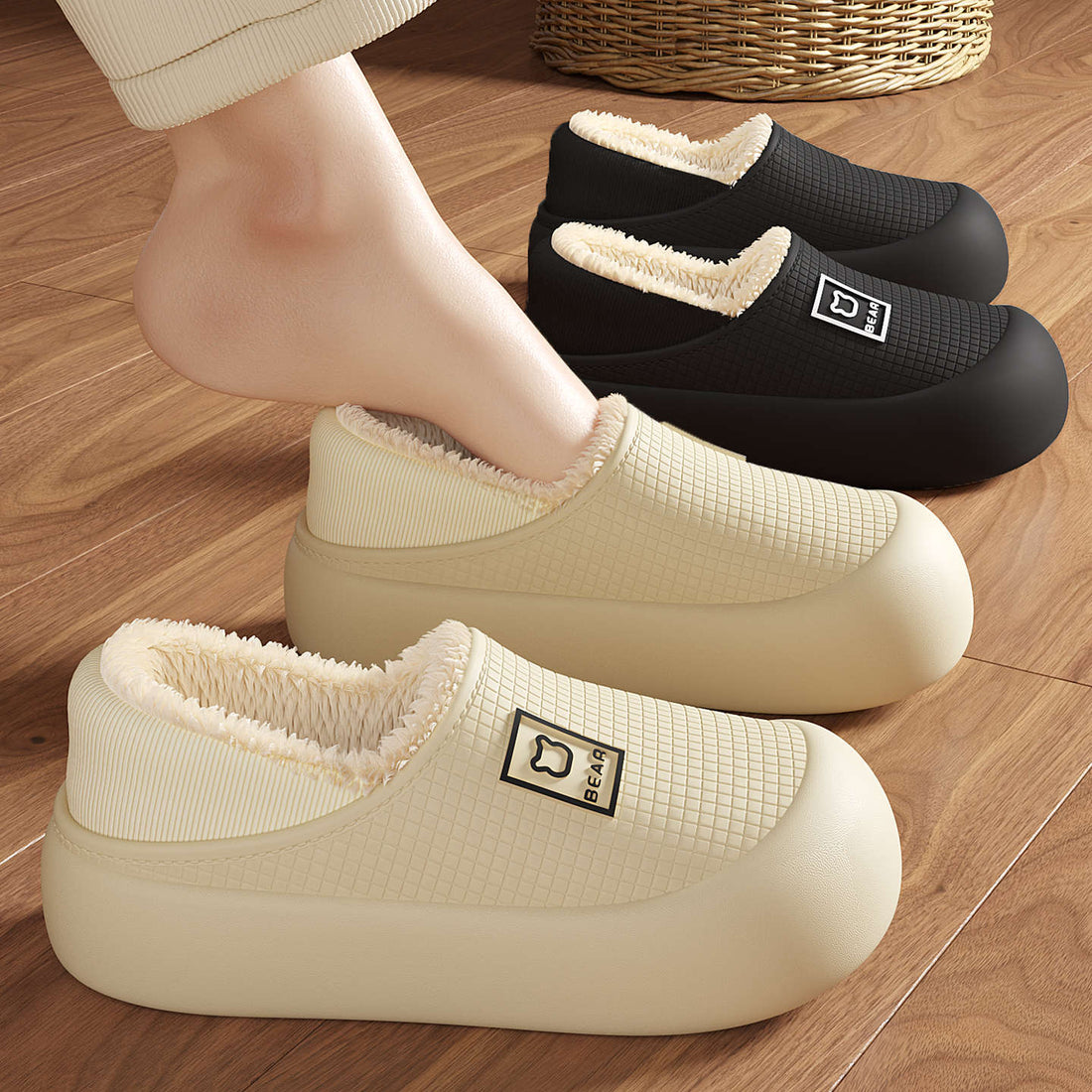 Indoor Waterproof Warm Cotton Shoes For Women - Chilazexpress Ltd