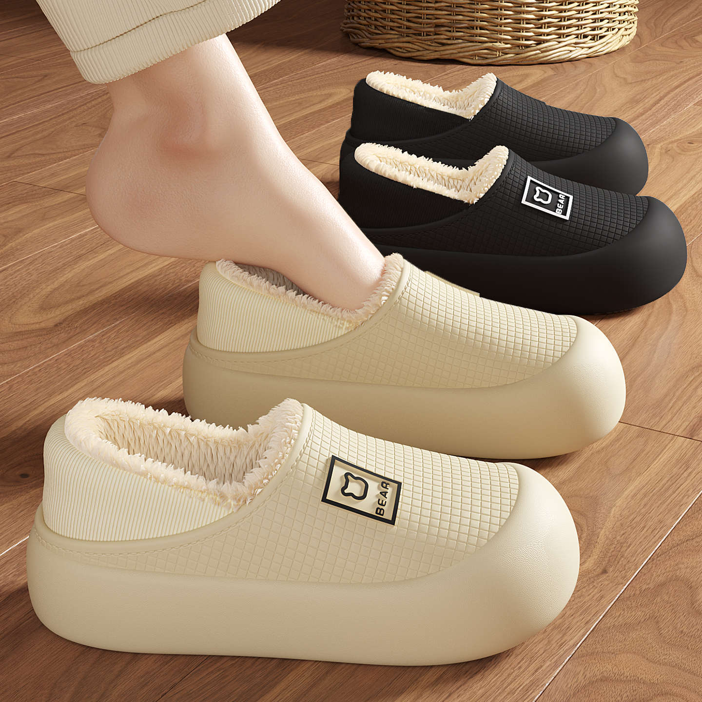 Indoor Waterproof Warm Cotton Shoes For Women - Chilazexpress Ltd
