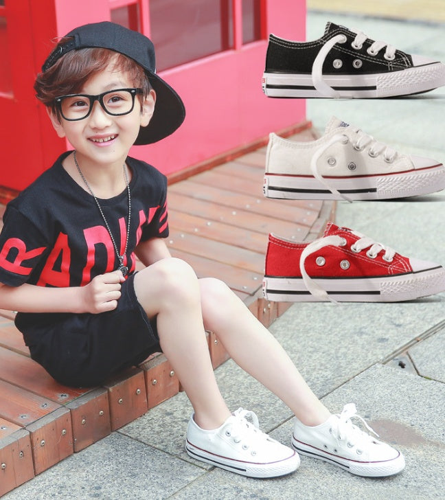 Canvas Shoes Non-slip Casual Shoes Student Parent-child Shoes New Baby Shoes White Shoes - Chilazexpress Ltd