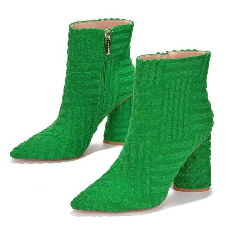 Heeled Boots For Women Fashion Pionted Toe Shoes - Chilazexpress Ltd