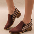 Retro Color-Block Slip-On Shoes For Women - Chilazexpress Ltd