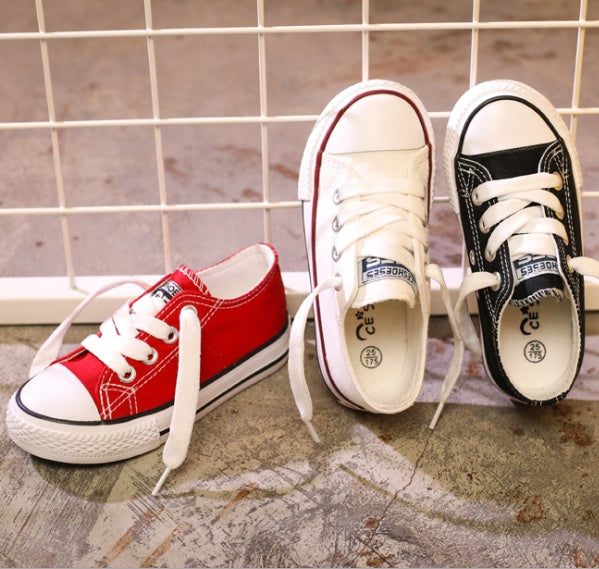 Canvas Shoes Non-slip Casual Shoes Student Parent-child Shoes New Baby Shoes White Shoes - Chilazexpress Ltd