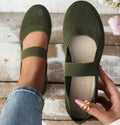 Casual Shoes For Women Flying Woven Women's Shoes Breathable Women Hollow Out Soft Bottom Mom Shoes - Chilazexpress Ltd