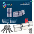 1 Piece Of European Standard Size, 70mm Length Knob Lock Cylinder, Lock Cylinder With 5 Keys, Suitable For Anti-Theft Doors, Office Doors, Stainless Steel Doors, Indoor Doors - Chilazexpress Ltd