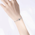 Silver Double Heart Projection Bracelet for Ladies - Chilazexpress Ltd