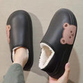 Bear Fluffy Slippers Winter House Shoes For Women - Chilazexpress Ltd