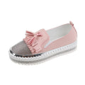 Shallow Leather Rhinestone Platform Shoes For Women - Chilazexpress Ltd