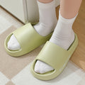 Summer Rhombus Slipper Indoor House Shoes For Men Women Couples Solid Color Non-slip Bathroom Slippers - Chilazexpress Ltd